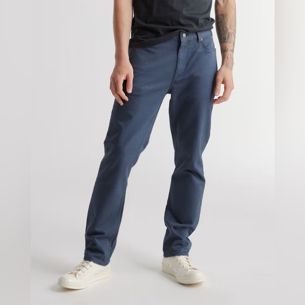 NWOT Quince Comfort Stretch Traveler 5-Pocket Beautiful Blue Grey Men’s 30 x 34